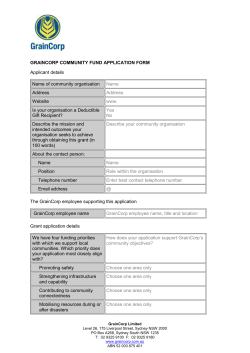 Community Fund Application Form
