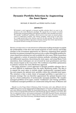 Dynamic Portfolio Selection by Augmenting the Asset Space