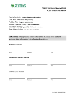 Program Administrator - Human Resource Services