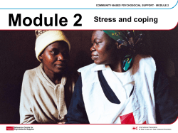 Module 2 Stress and coping