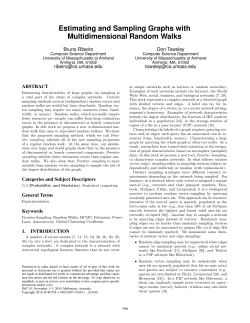 Estimating and sampling graphs with multidimensional random walks