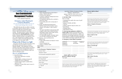 Best Environmental Management Practices