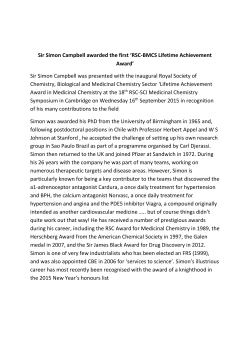 Sir Simon Campbell awarded the first