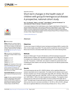 Short-term changes in the health state of children with group