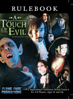 A Touch of Evil Rulebook - Flying Frog Productions