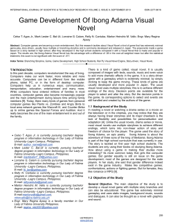 Game Development Of Ibong Adarna Visual Novel