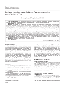 Deviated nose correction
