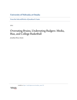 Overrating Bruins, Underrating Badgers: Media, Bias, and College