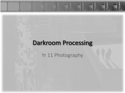 Darkroom Processing