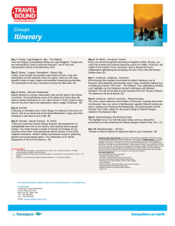 Day 1: Stresa, Lago Maggiore, Italy