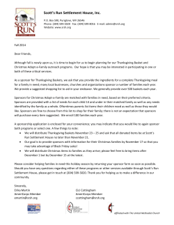 Scott`s Run Settlement House, Inc.