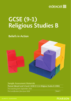 GCSE (9-1) Religious Studies B - Edexcel