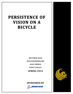 persistence of vision on a bicycle - UCF EECS