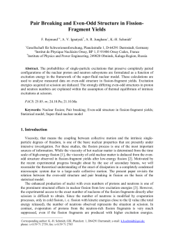 Considerations on Pair Breaking in Fission -