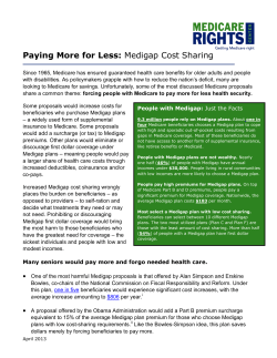 Medigap Cost Sharing - Medicare Rights Center
