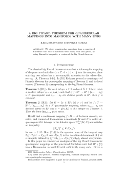 A BIG PICARD THEOREM FOR QUASIREGULAR MAPPINGS INTO