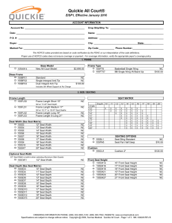 Quickie® All Court Order Form