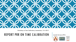 Time calibration requirements