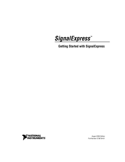 Archived: Getting Started with SignalExpress