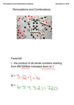 Permutations and Combinations.notebook