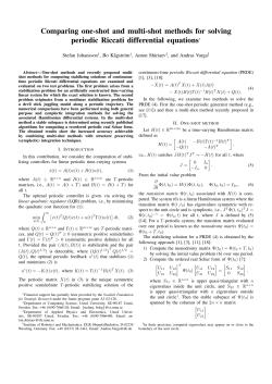 Comparing one-shot and multi-shot methods for solving periodic