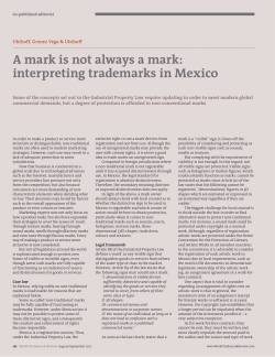 A mark is not always a mark: interpreting trademarks in Mexico