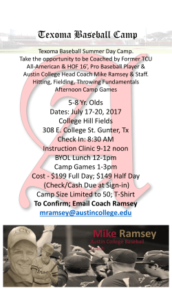 Mike Ramsey - Sherman Youth Sports Association