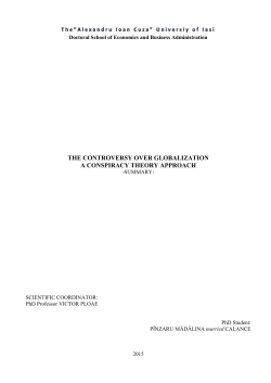 the controversy over globalization a conspiracy theory approach