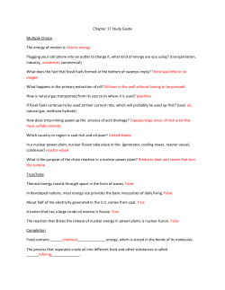 Chapter 17 Study Guide Multiple Choice The energy of motion is