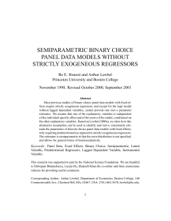semiparametric binary choice panel data models