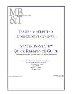independent counsel reference guide