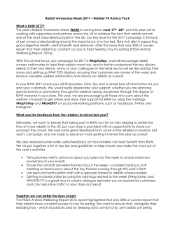 PR toolkit - Rabbit Awareness Week