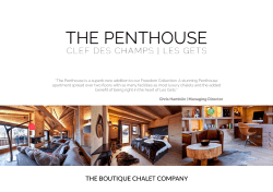 &ldquo;The Penthouse is a superb new addition to our Freedom Collection