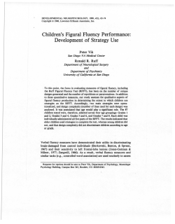 Children`s Figural Fluency Performance: Development of Strategy Use