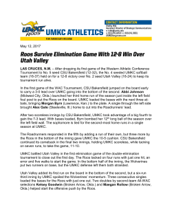 May 12, 2017 LAS CRUCES, N.M. &ndash; After dropping its first game of