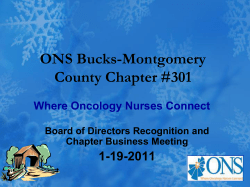ONS Bucks-Montgomery County Chapter #301