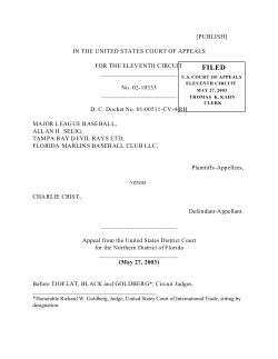 MAJOR LEAGUE BASEBALL LLC v. CRIST | FindLaw