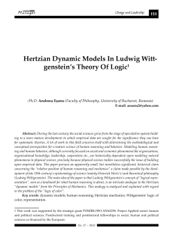 hertzian Dynamic models in ludwig witt