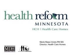 Understanding Minnesota`s Health Care Home