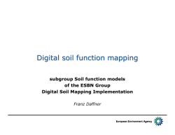 Digital soil function mapping