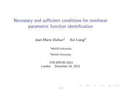 Necessary and sufficient conditions for nonlinear parametric function