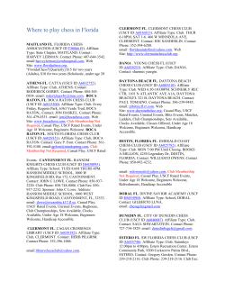 Where to play chess in Florida