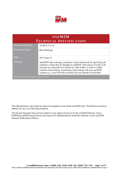 7 Instantiation of the Base Ontology and external