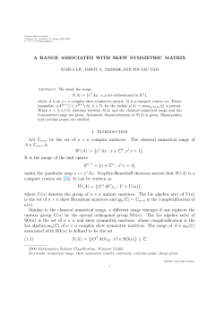 A RANGE ASSOCIATED WITH SKEW