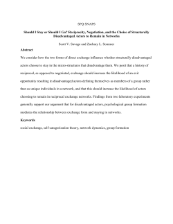 Should I Stay or Should I Go: A Social Exchange Theory of Network