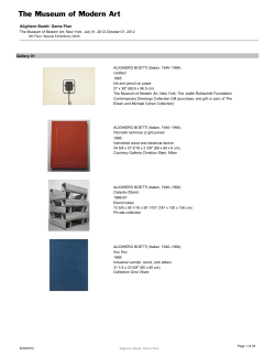 Alighiero Boetti: Game Plan Gallery 01