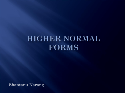 Higher Normal Forms