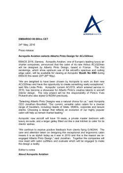 EMBARGO 08:00hrs CET 24th May, 2016 Press
