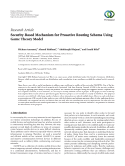 Security-Based Mechanism for Proactive Routing Schema Using