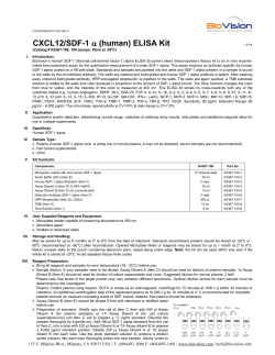 CXCL12/SDF-1 &alpha; (human) ELISA Kit